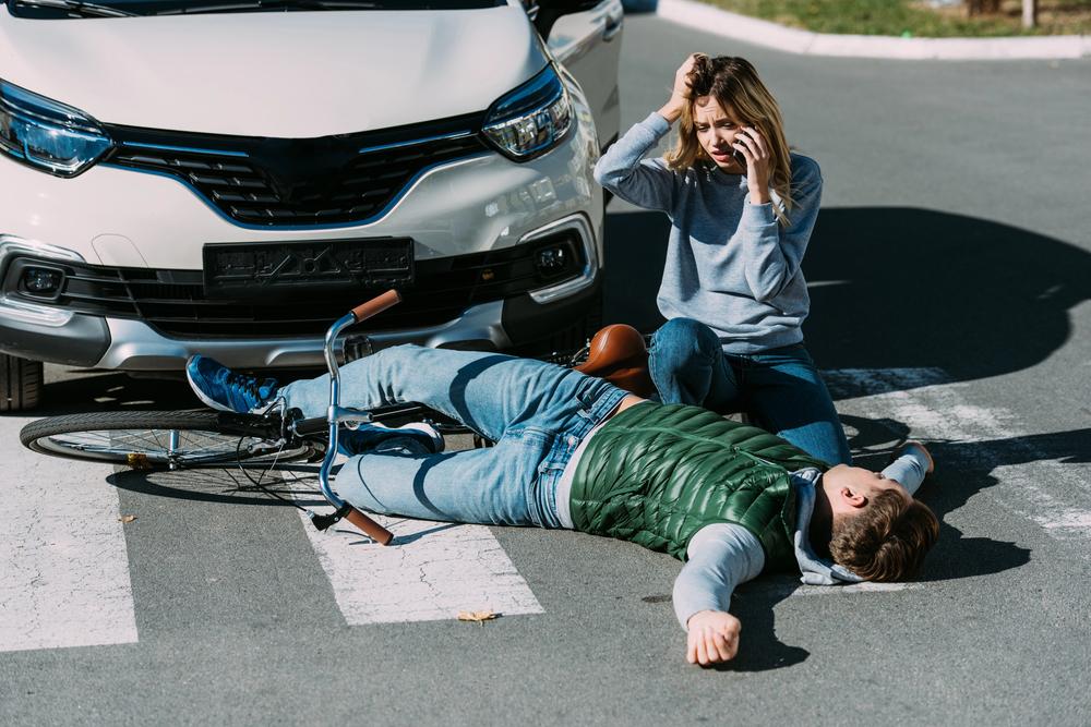 Spinal cord injuries resulting from severe bicycle accidents.