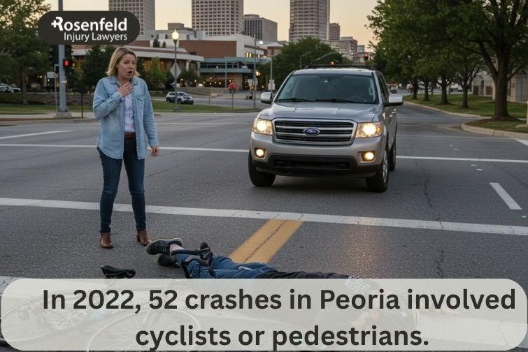 Peoria in Chicago, site of frequent bicycle accidents
