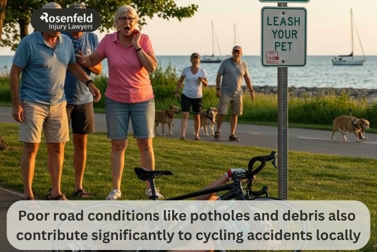 Waukegan in Chicago, site of frequent bicycle accidents
after this section