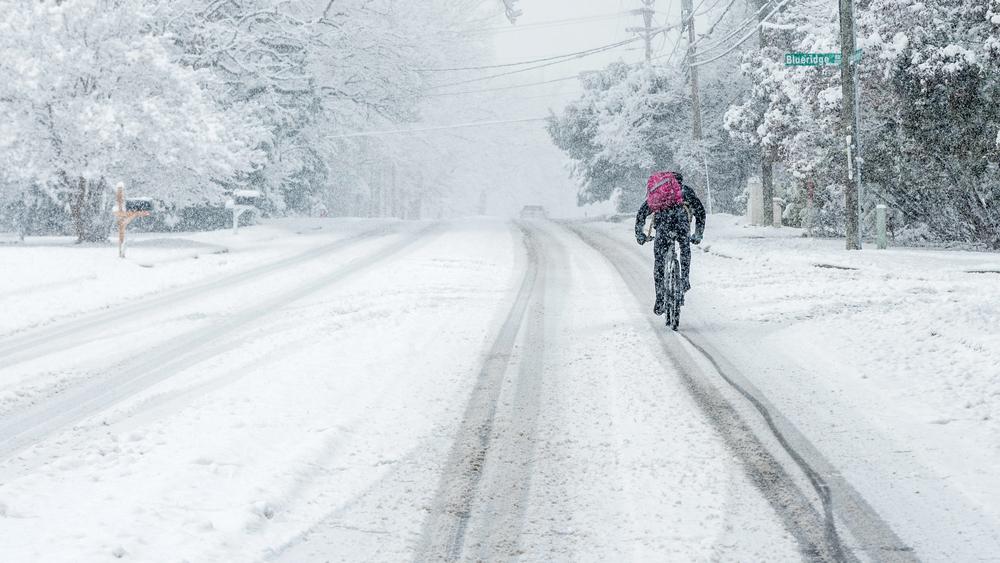 Lawyer’s guide to staying safe while winter biking in snowy conditions.