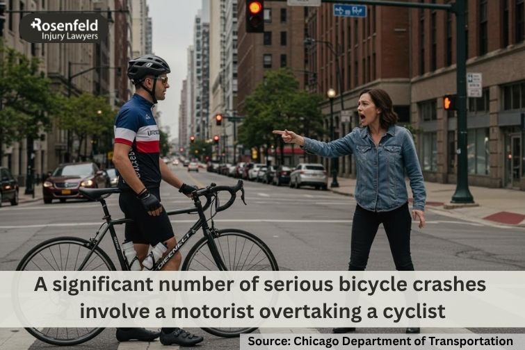 An angry driver confronting a cyclist, highlighting road rage dangers.