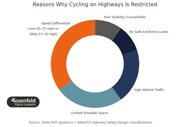 Are bicycles allowed direct access on US highways?