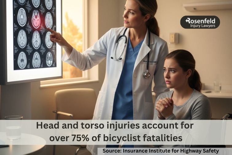 Chicago attorney fighting for bicycle accident victims with internal injuries.