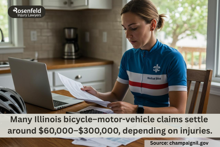 What is the average bicycle accident settlement?