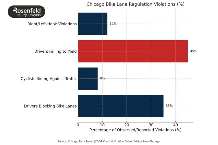 A lawyer reviewing bicycle traffic laws and safety rules in Chicago.