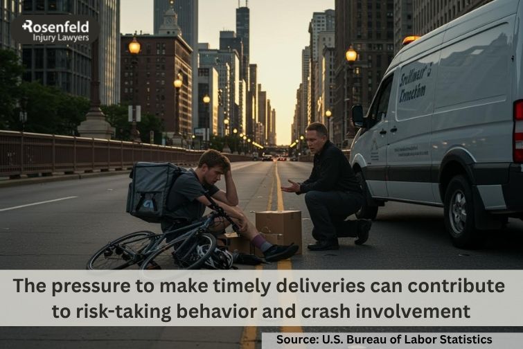 A Chicago lawyer helps bike messengers injured in accidents seek legal compensation.