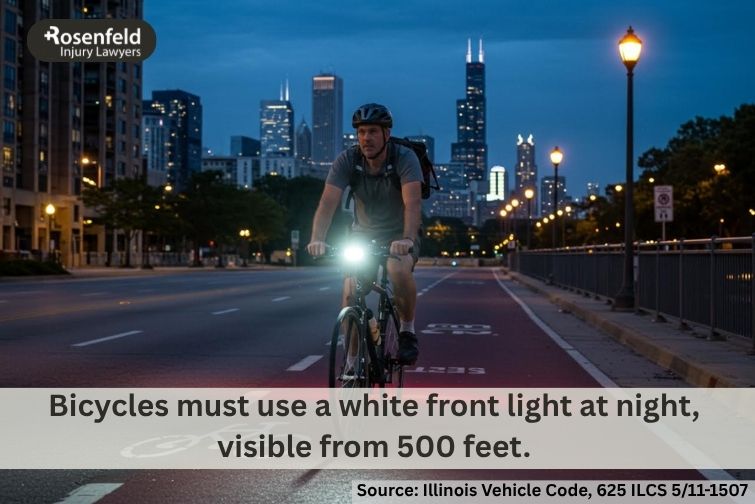 An attorney discussing bike safety laws and traffic regulations in Chicago.