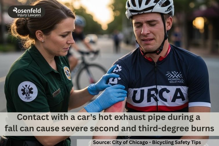 Chicago lawyer representing bicycle accident victims with severe burn injuries.