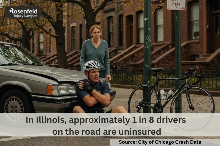 A Chicago lawyer helping cyclists injured in underinsured motorist bike collisions.