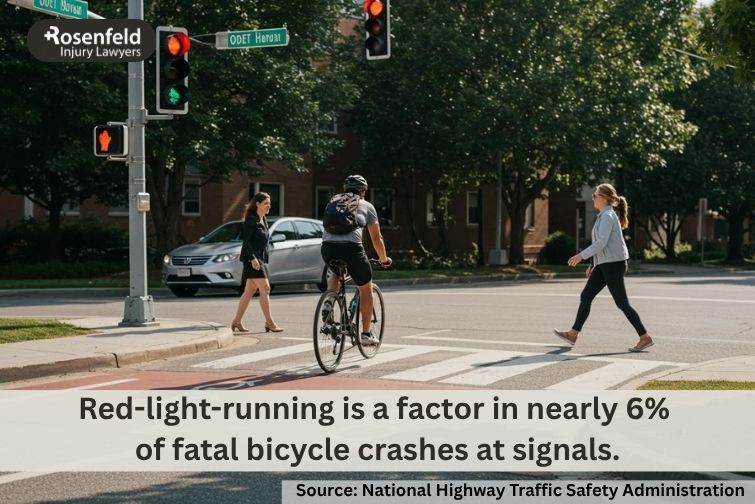 head injuries from bicycle crashes at intersections and speed bumps