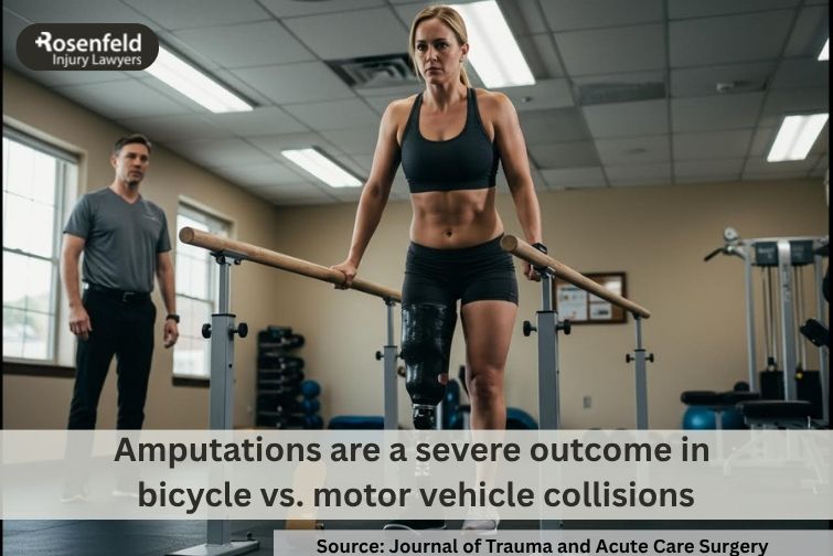 Common injuries sustained in a serious bicycle accident.