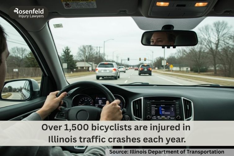 Are cyclists safer than drivers in Illinois?