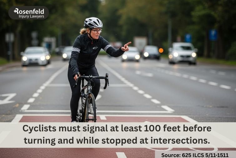 How to signal change of direction when cycling