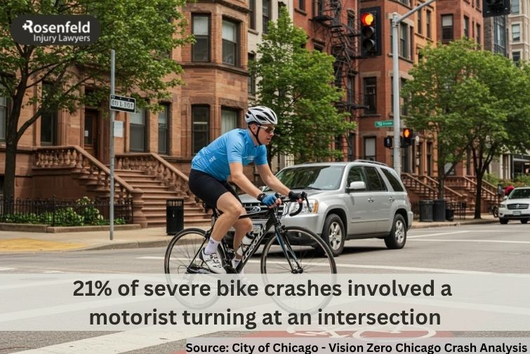 Chicago attorney helping a cyclist injured in a right hook accident.