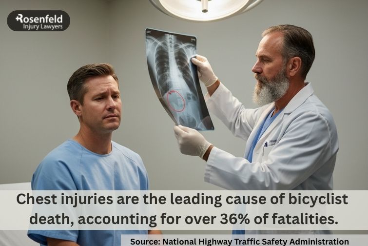 Spinal cord injuries resulting from severe bicycle accidents.