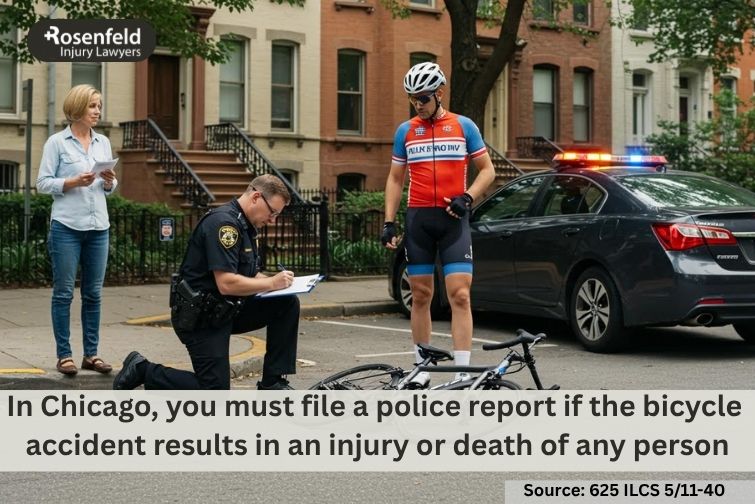 A lawyer in Chicago explains how to obtain a traffic crash report after a bicycle accident.